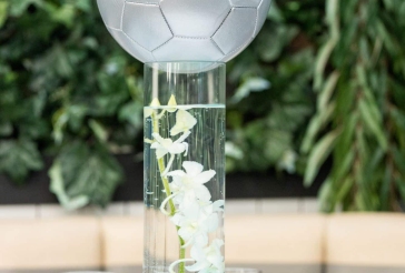 Soccer Lounge Centerpiece