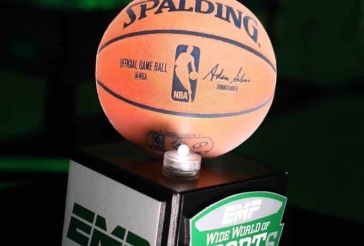 Basketball Themed Lounge Centerpiece