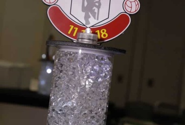 Soccer Themed Lounge Centerpiece