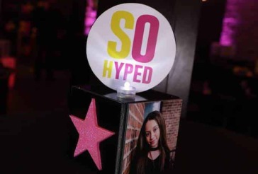 Neon Themed Mini Cube  Centerpiece
