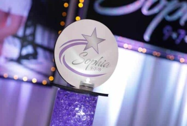 Galaxy Themed Lounge Centerpiece