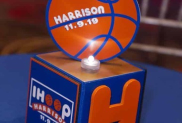 Mini Basketball Cube Centerpiece