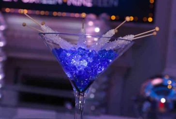 LED Martini Glass Centerpiece