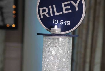 Bat Mitzvah Logo Centerpiece