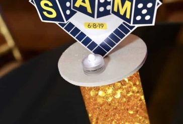 Board Games Themed Logo Centerpiece