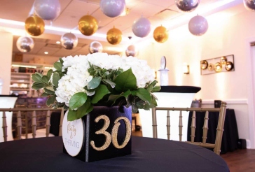 30th Birthday Lounge Centerpiece