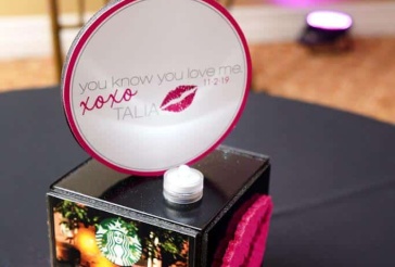 Gossip Girl Themed Bat Mitzvah Centerpiece