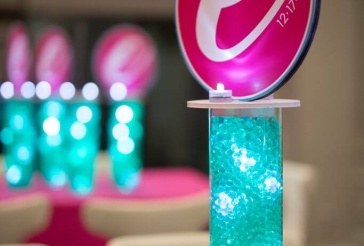 Bat Mitzvah Logo Centerpiece