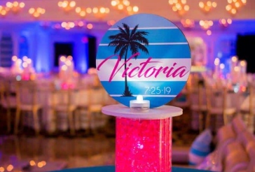 Beach Themed Quinceanera Centerpiece