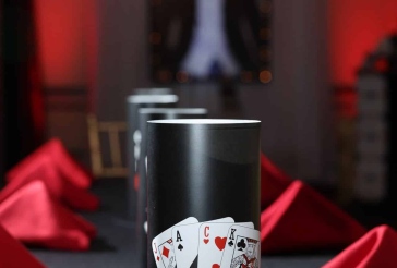 Casino Themed Logo Centerpiece