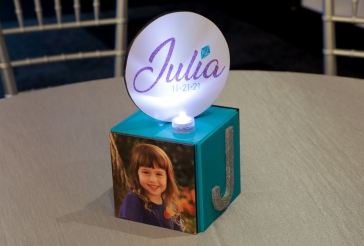 Custom Mini Cube Lounge Centerpiece