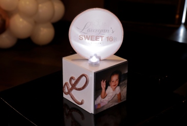 LED Mini Photo Cube Lounge Centerpiece