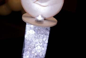 LED Mini Logo Topper Lounge Centerpiece