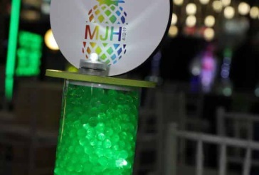 Rainbow Themed Lounge Centerpiece