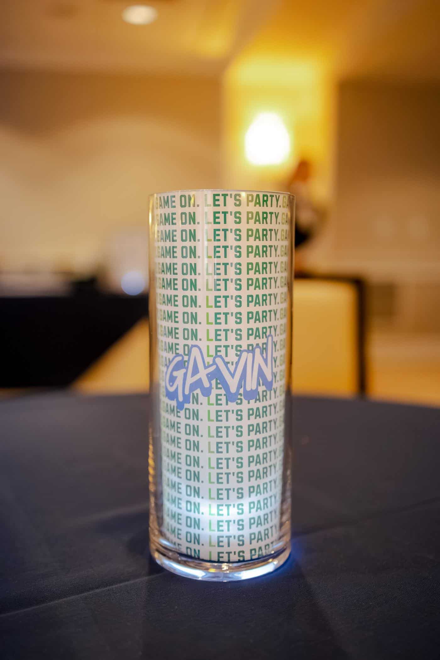 LED Wrapped Logo Vase