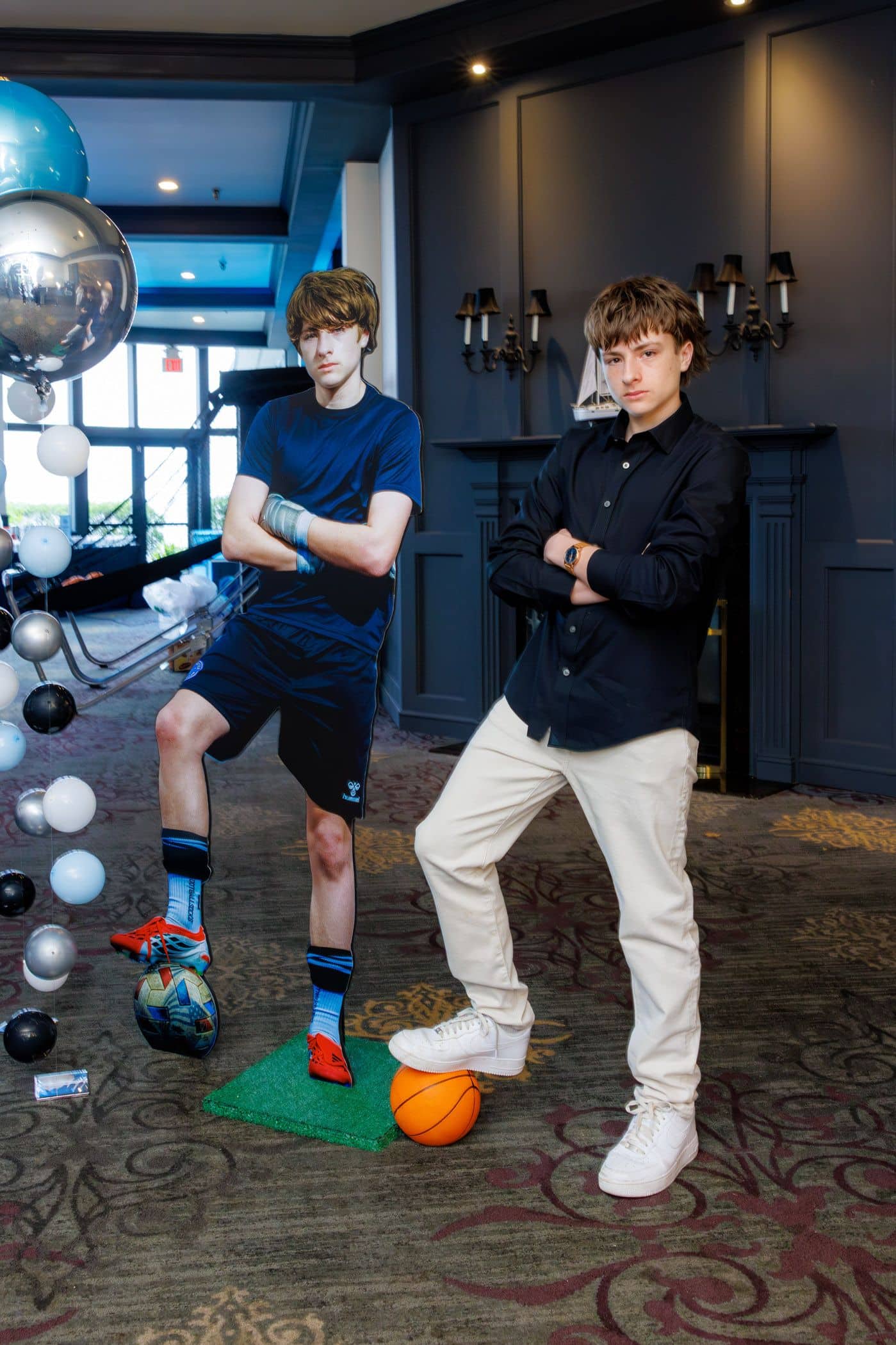 Life Size Cut Out For a Soccer Themed Bar Mitzvah