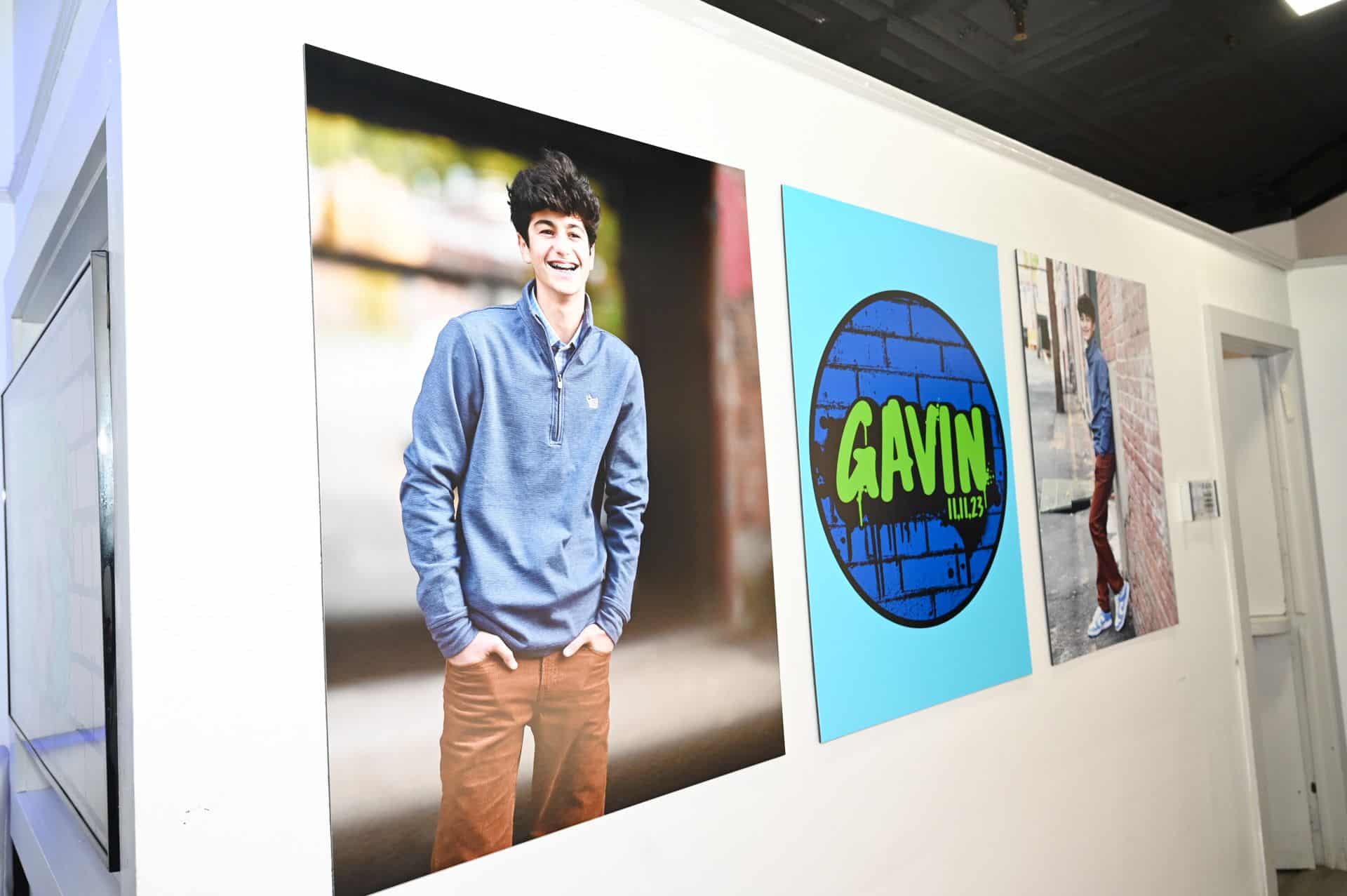 Blow Up Logo and Photos for a Bar Mitzvah