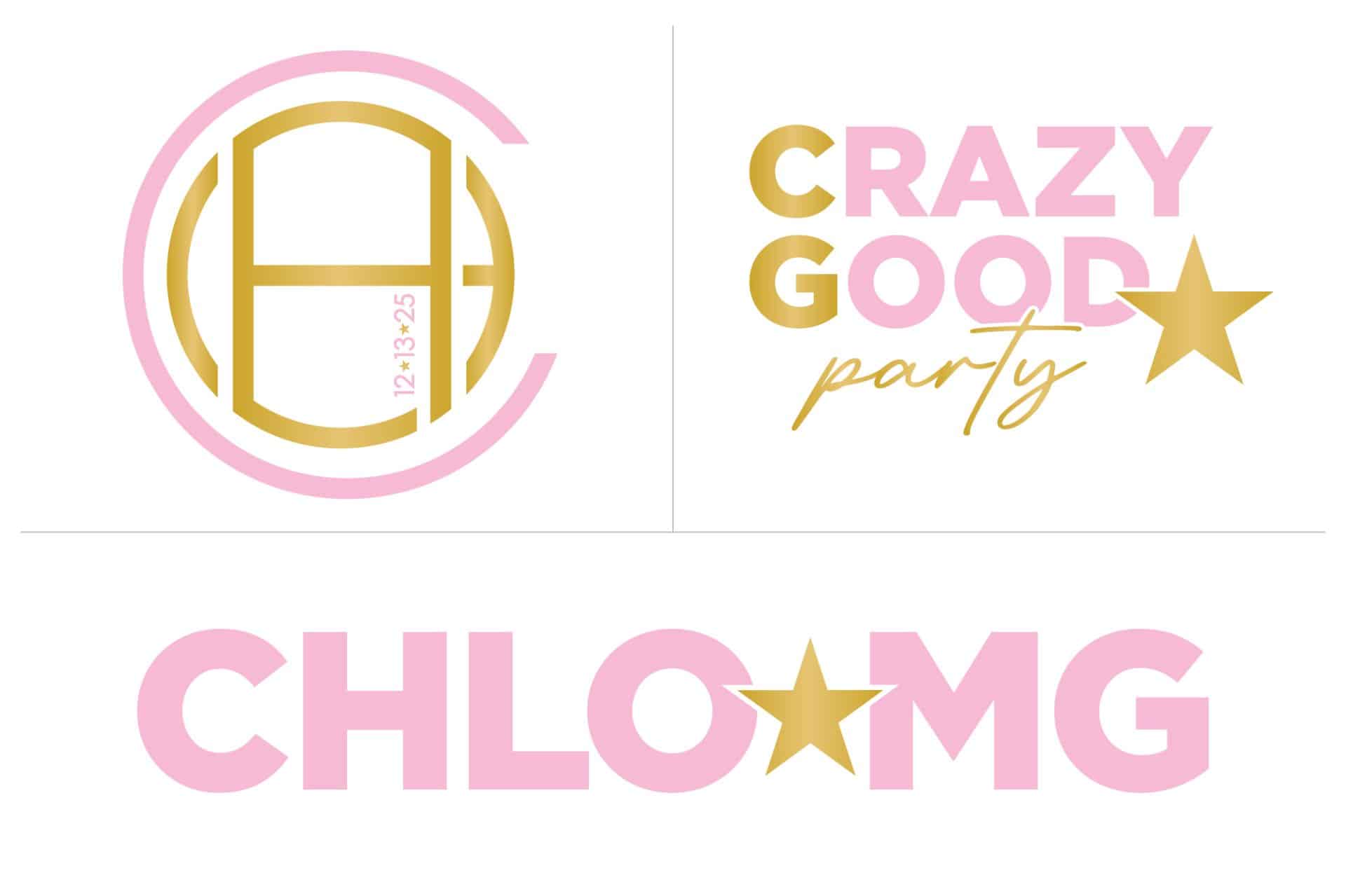 Star Themed Bat Mitvah Logo Set with Slogans