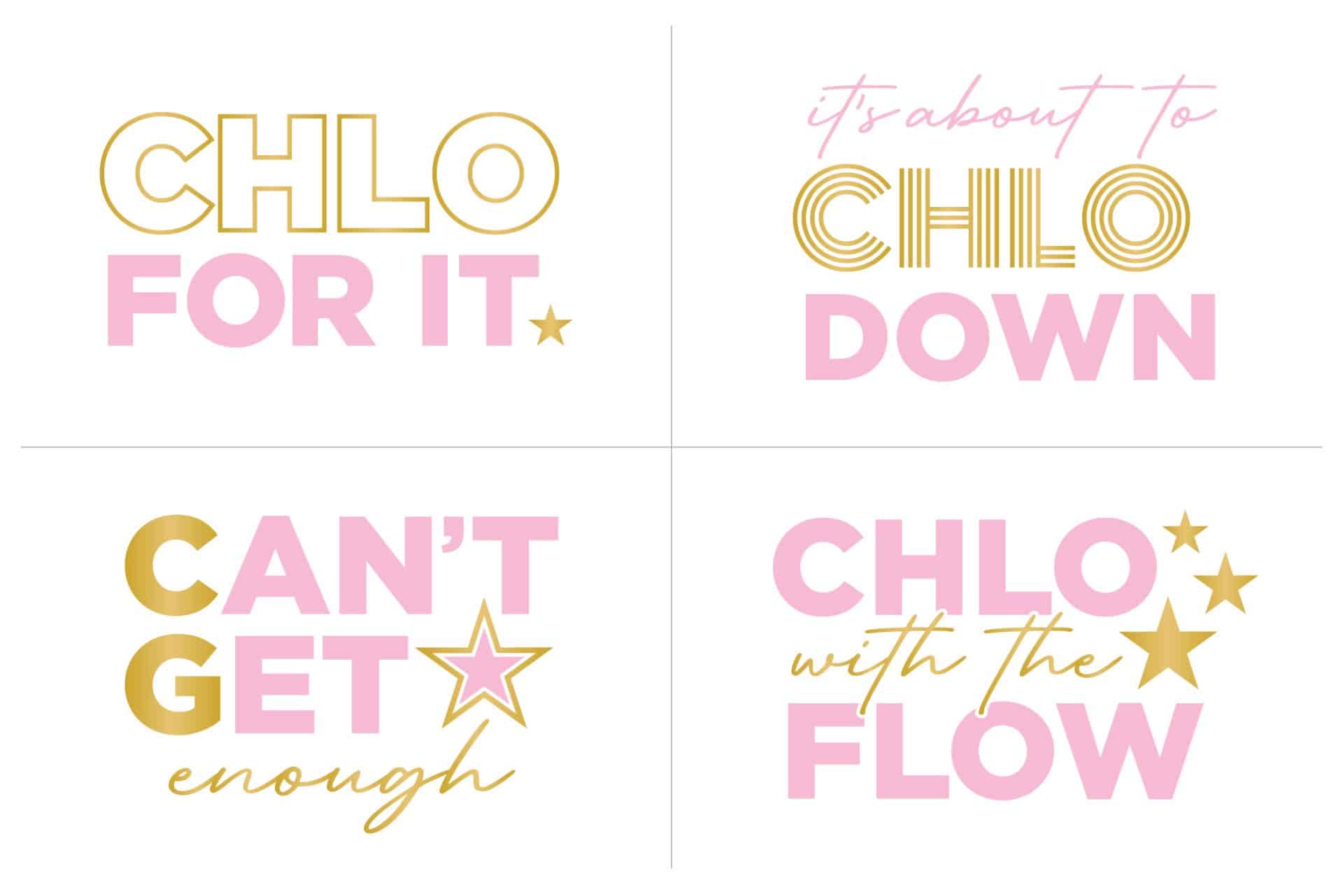 Star Themed Bat Mitvah Logo Set with Slogans