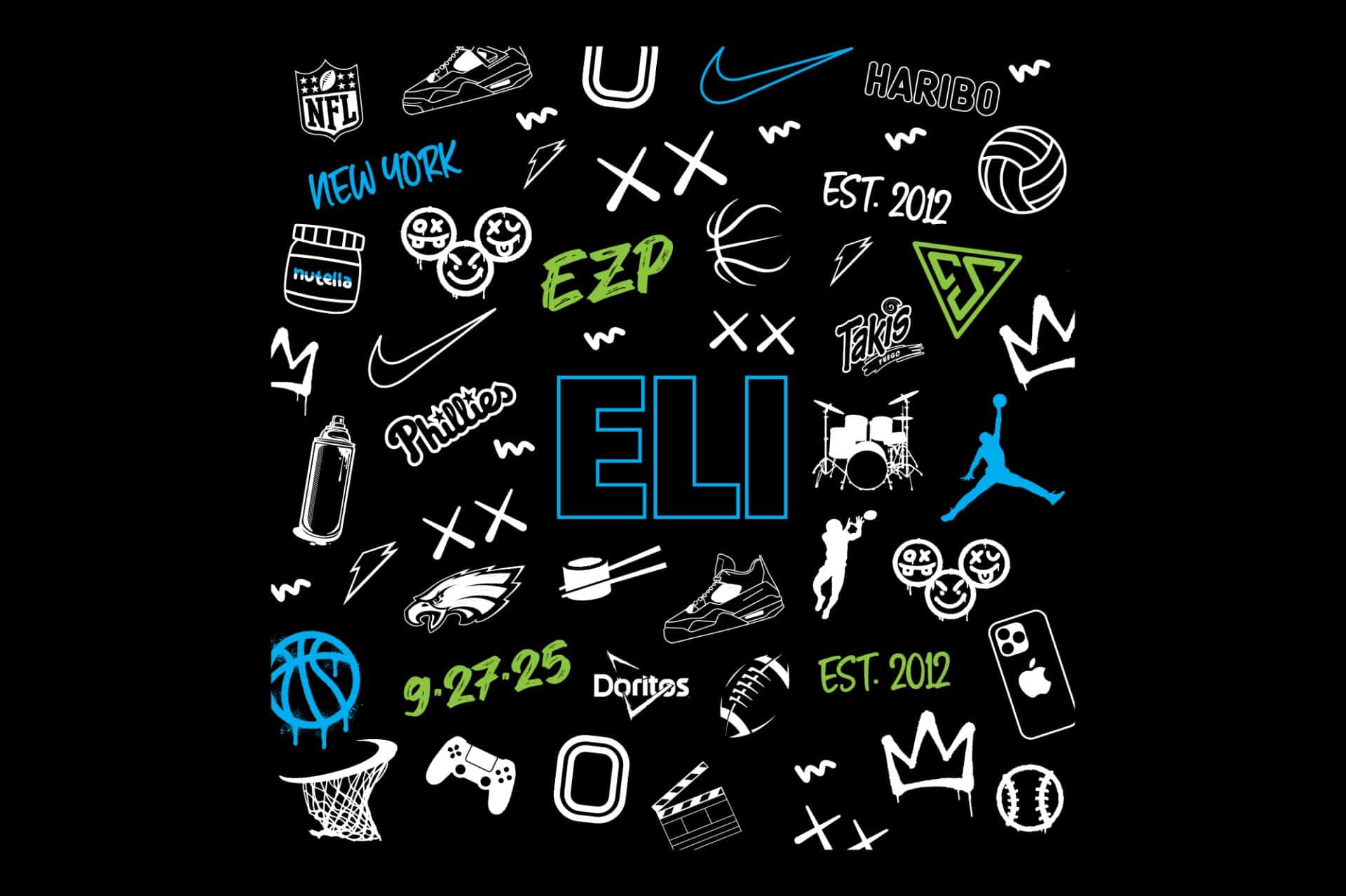 Custom Bar Mitzvah Collage with Interests