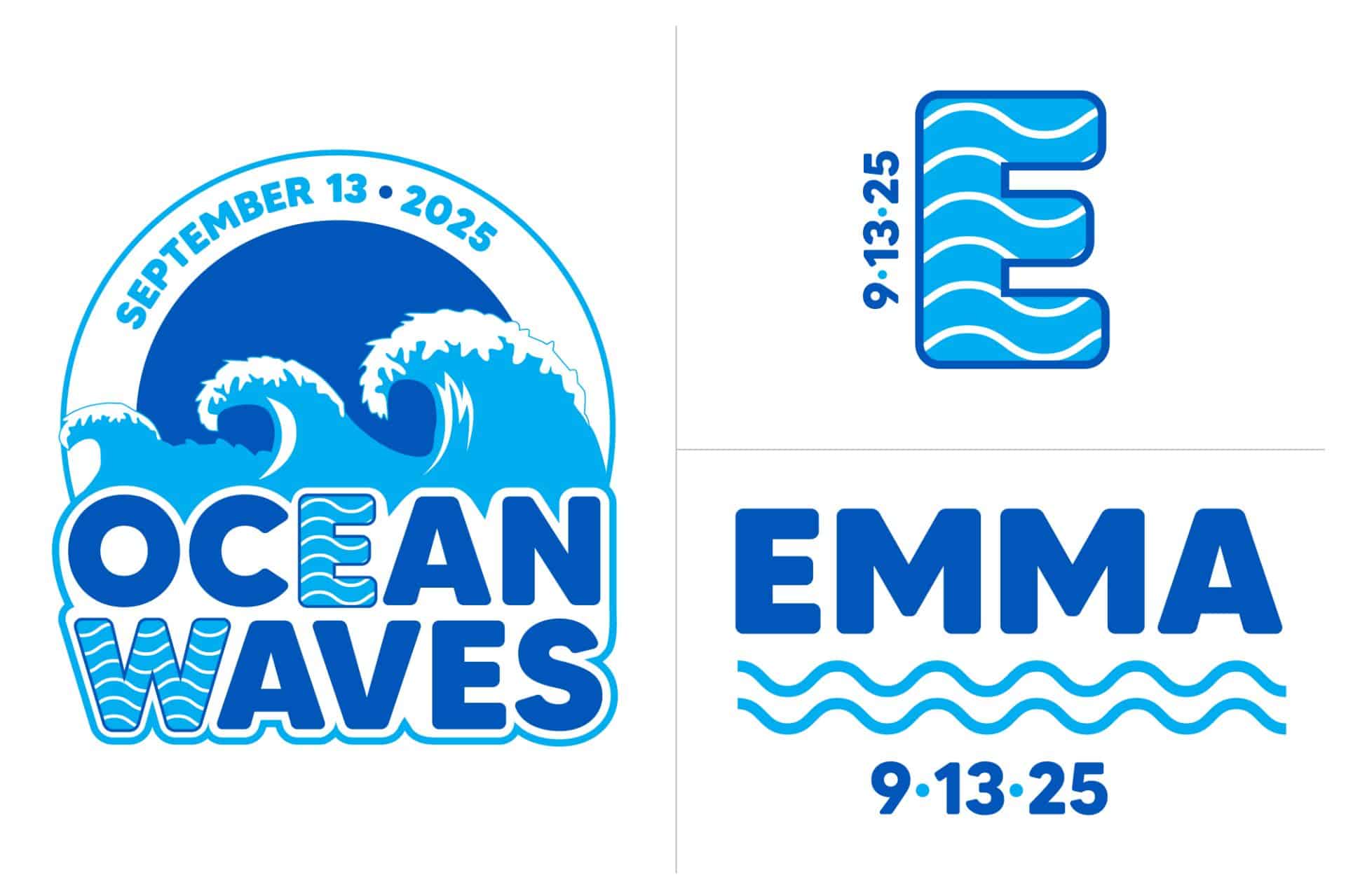 Custom Water Themed Bat Mitzvah Logo with Slogans