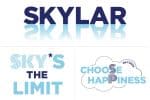 Cloud Themed Bat Mitzvah Branding Set