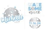 Disco Ball Themed Logo Branding