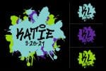 Splatter Paint Girl Logo