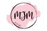 Watercolor Bat Mitzvah Logo Design