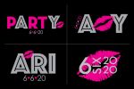 Kiss Themed Bat Mitzvah Logo