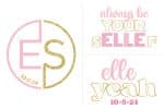 Pink and Gold Logo Design