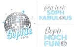 Retro Disco Ball Logo