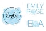 Watercolor Rose Logo Design