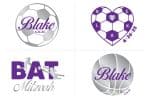 Soccer & Basketball Themed Logo Set