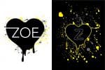 Heart Splatter Logo Design