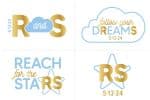 Star Themed Bat Mitzvah Logo
