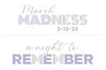 Striped Font Bat Mitzvah Logo