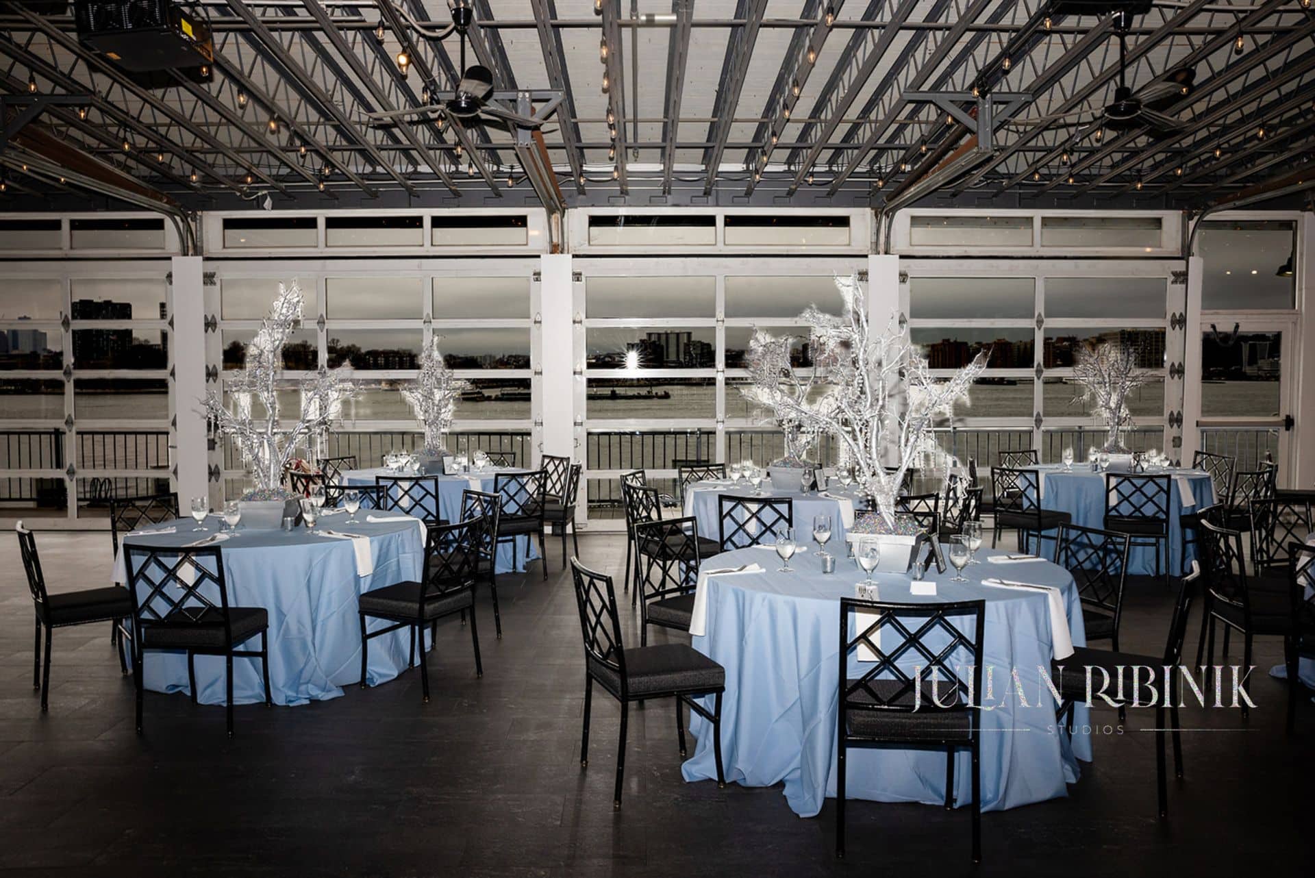 Winter Trees Centerpieces for Bar Mitzvah