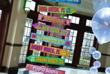 Beach Themed Directional Sign