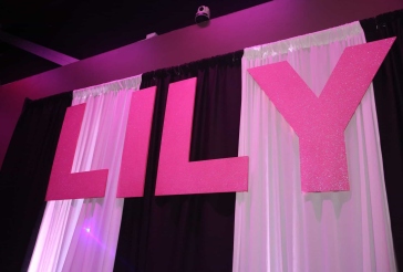 Pink Glitter Name Cutout
