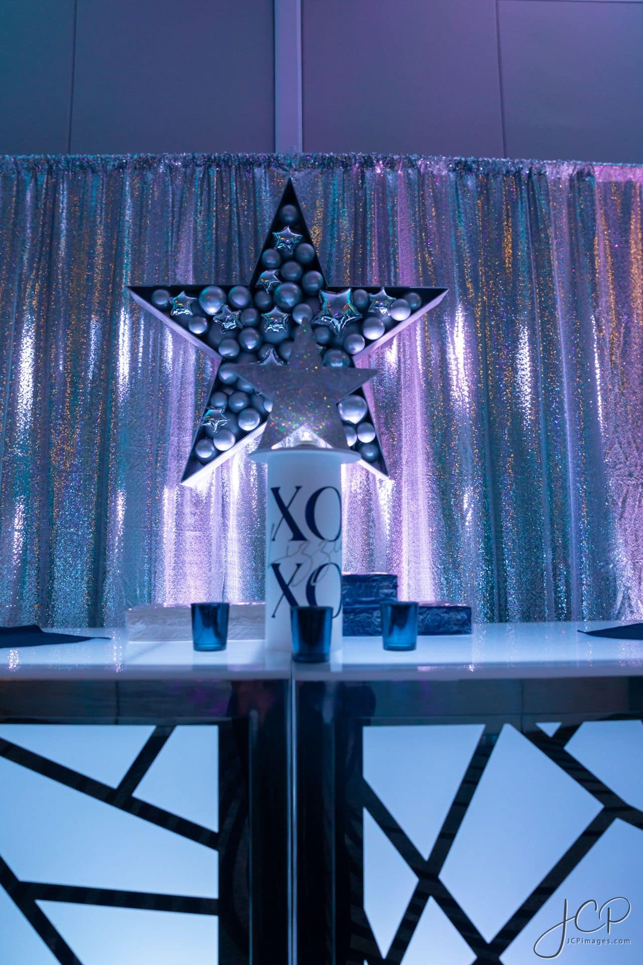 Silver Star Mosaic for a Bat Mitzvah at Hyatt Regency Greenwich