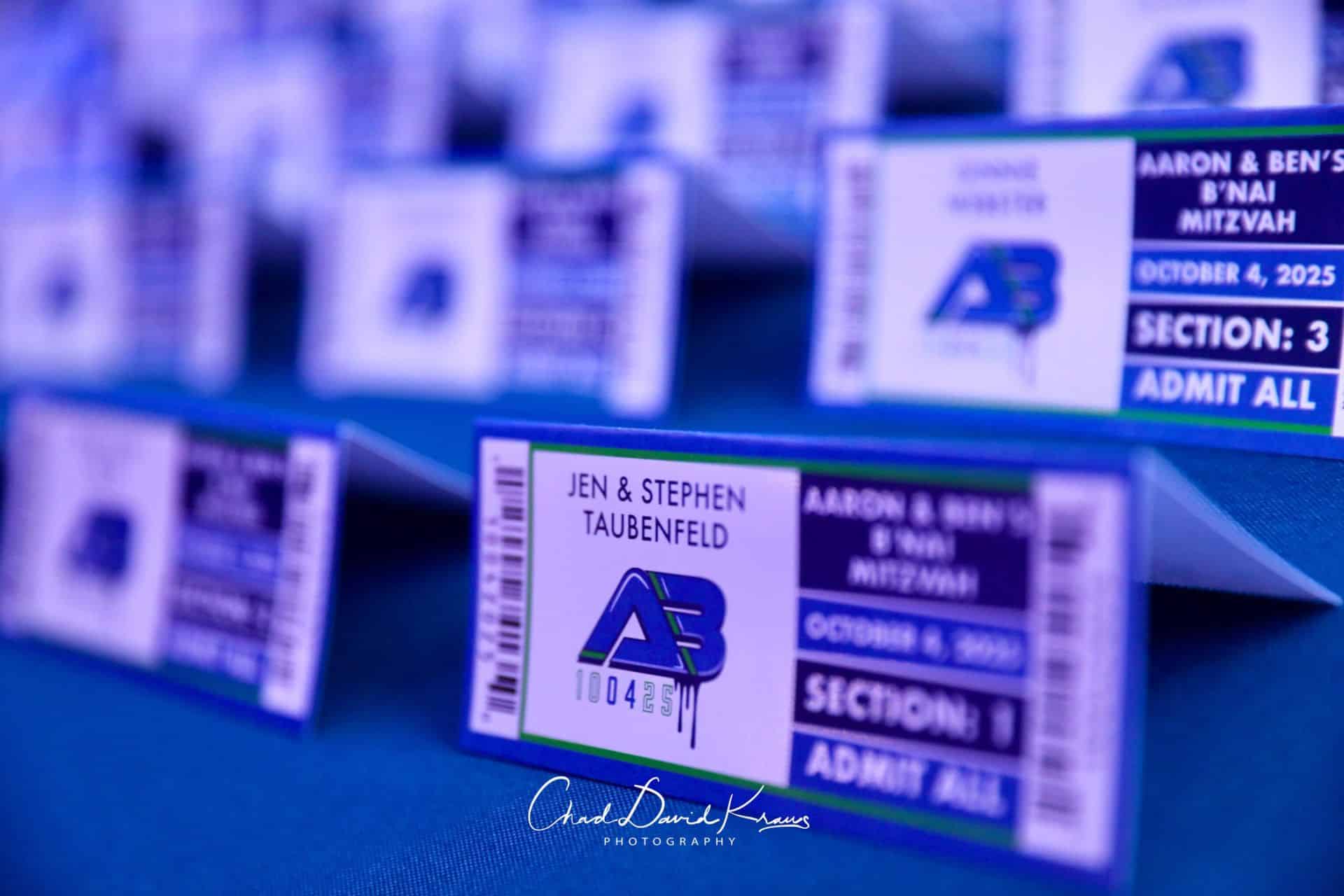Ticket Place Cards
