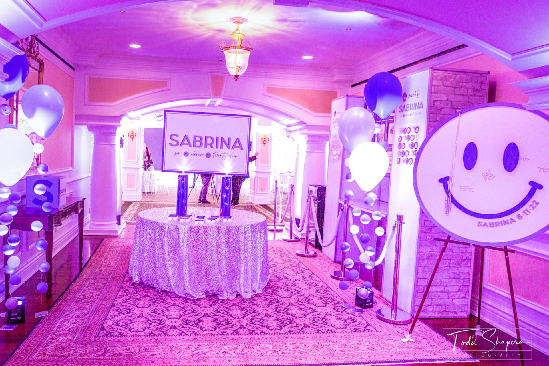 Bat Mitzvah Entrance Decor