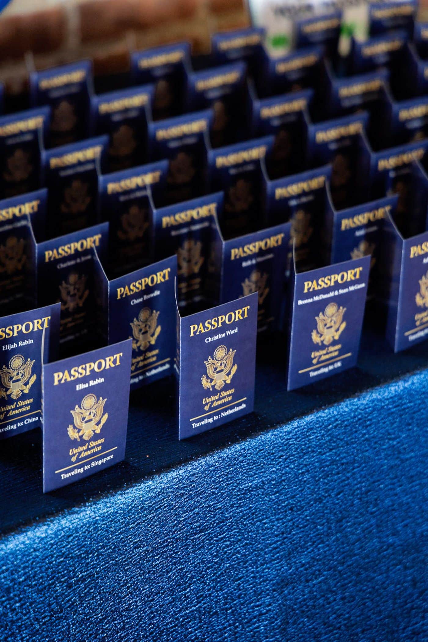 Passport Place Cards