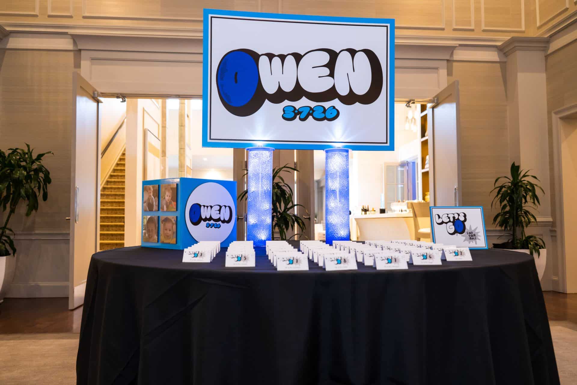 Seating Card Display