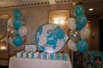 Travel Themed Seating Card Display