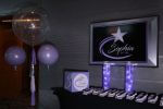 Galaxy Themed Seating Card Display