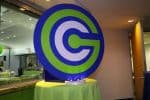 Circle Logo Seating Card Display