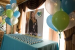Watercolor Themed Seating Card Display