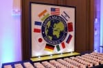 Travel Themed Seating Card Display